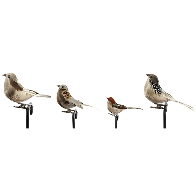 

1 Pcs Cute Artificial Bird Foam Vividly Feather Mini Tit Craft Birds Emulation Decoration Bird Model DIY Artificial Sparrow