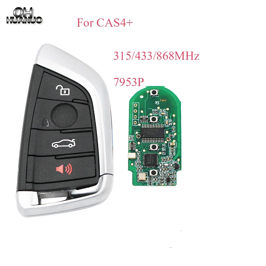Смарт ключ с дистанционным управлением без ключа 4 кнопки 315 МГц 433 868 для BMW F CAS4 + 1 2