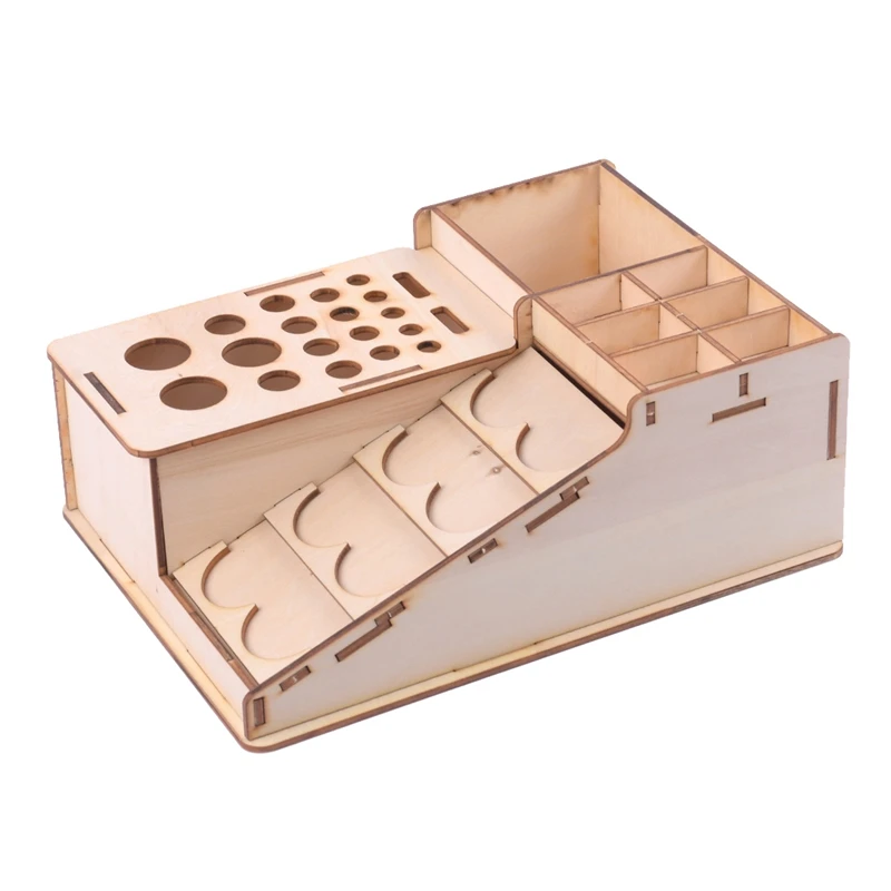 Деревянные разрисованные бутылки стойки Модель Органайзер эпоксидная коробка