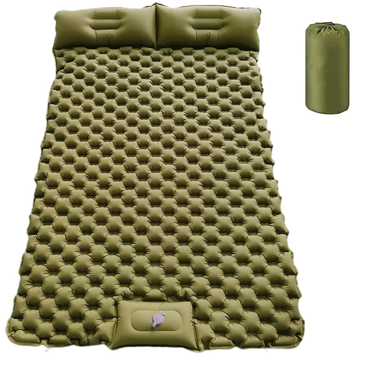 

Camping mat double-layer inflatable mat 2 people outdoor double-layer inflatable mat factory extra large waterproof