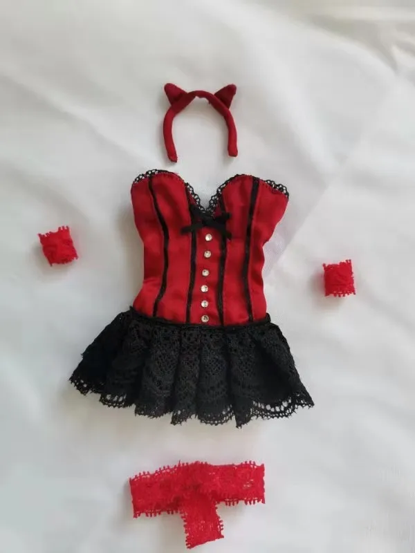

1/6 Scale Female Sexy Evening Dress Nightclub Women's Wear for 12in Phicen Tbleague Action Figure Doll Toy