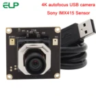 Модуль камеры 4K с автофокусом, USB, 3840x2160 CMOS, сенсор SONY IMX415, 85 градусов, объектив без искажений, мини-USB видео веб-камера
