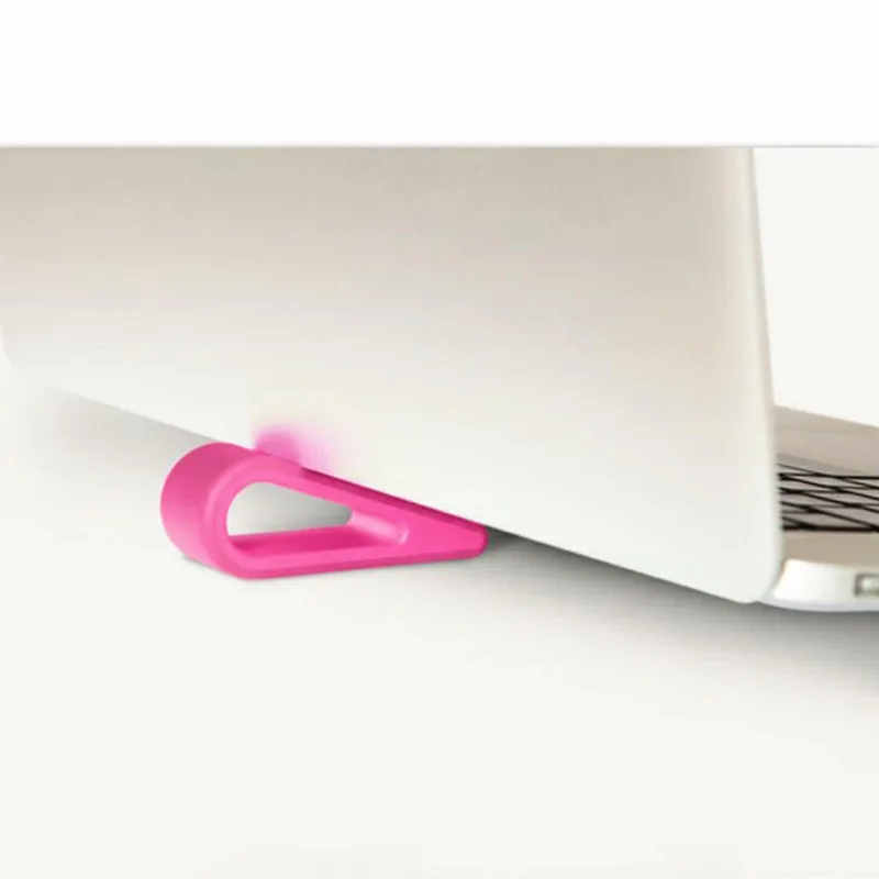 1pc Simple Laptop Stand Adjustable Bracket Desktop Computer Increased Shelf Cooling Base Pad Bracket Office Supplies