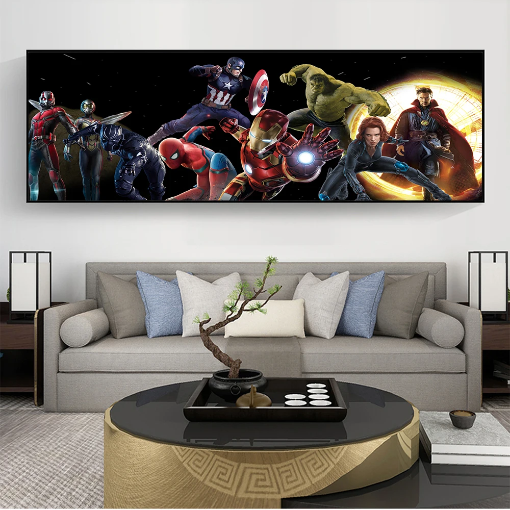 Современное комиксное искусство Hero художественная картина плакаты и принты