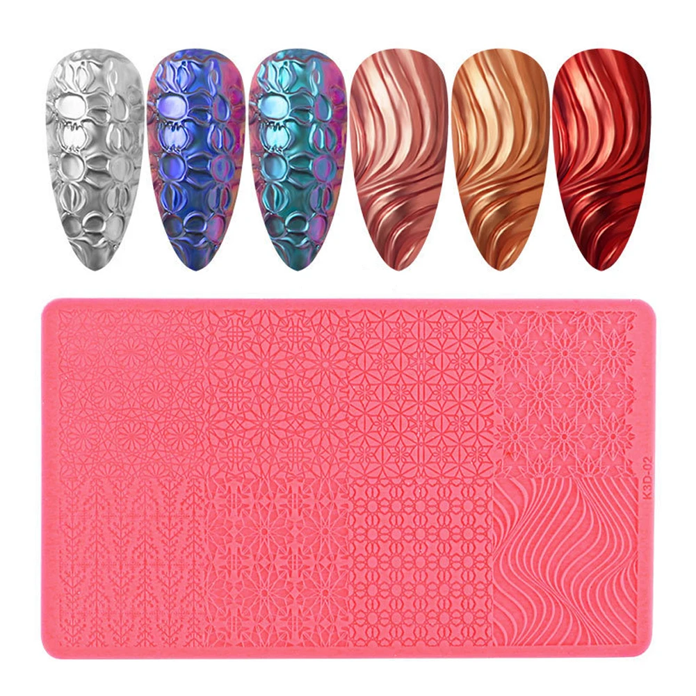 

1pc Soft Silicone Nail Carving Mold 3D Butterfly Mould Relief Sculpture Stamping Stencils Nail Art Template DIY Manicure Tools