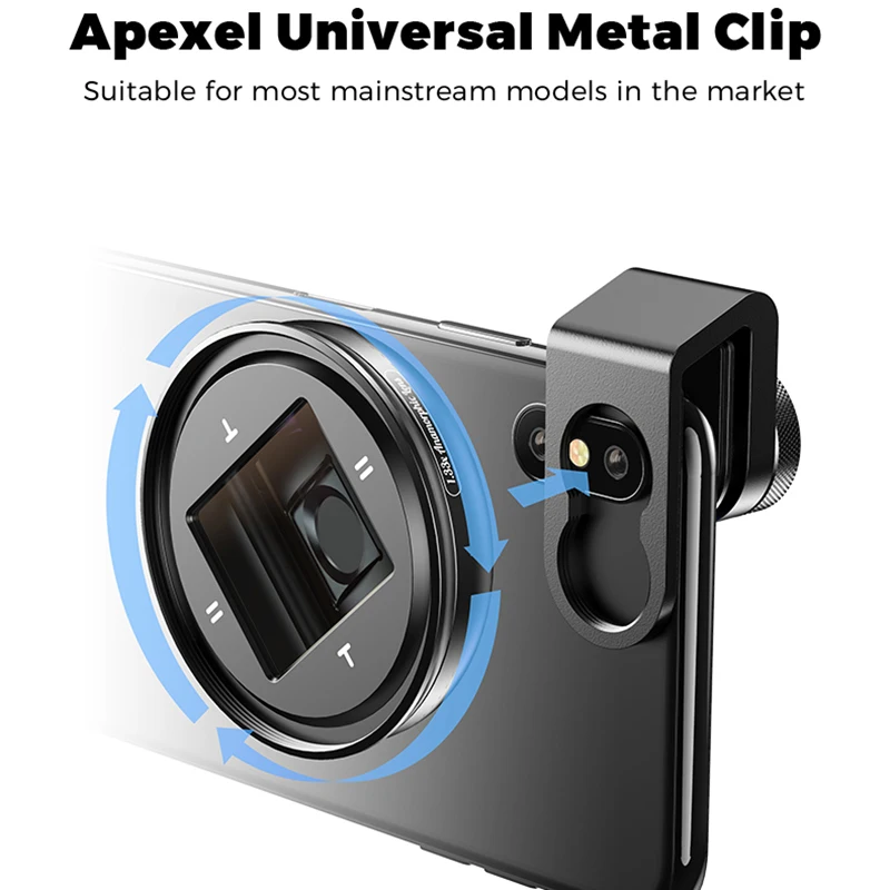 Анаморфный Мобильный объектив APEXEL 1 33x 4K UHD широкоформатный для видеосъемки линзы