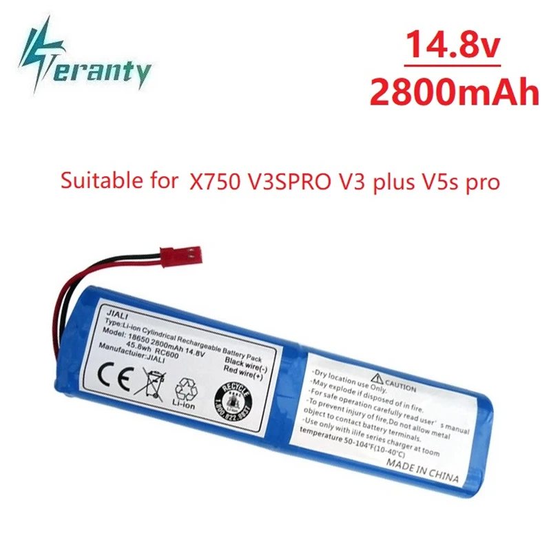 Подметальная машина 14 8 в 2800 мАч аккумулятор для ILIFE V3 plus v5s pro X750 v3s пылесосов литий