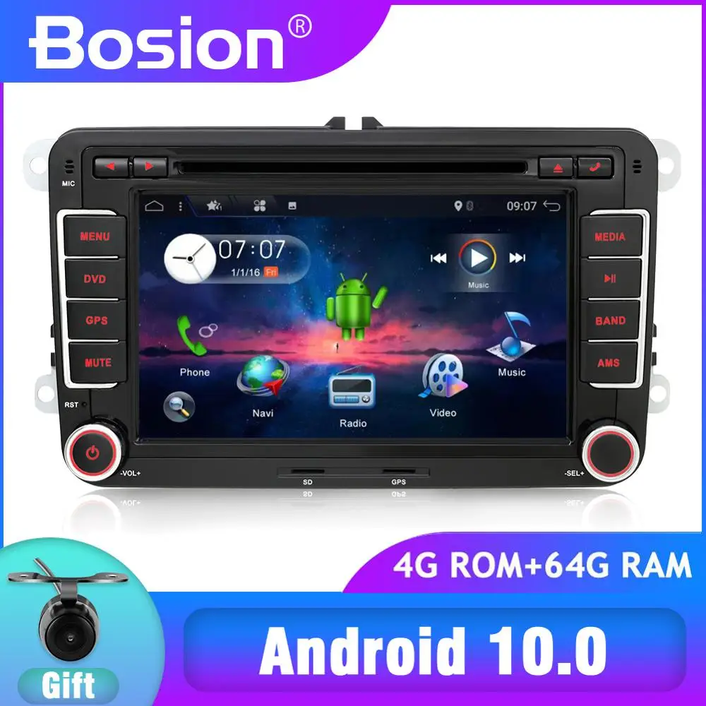 Автомобильный DVD плеер PX6 2din Android 10 для Volkswagen GOLF 5 6 POLO PASSAT CC TIGUAN TOURAN EOS SHARAN SCIROCCO TRANSPORTER