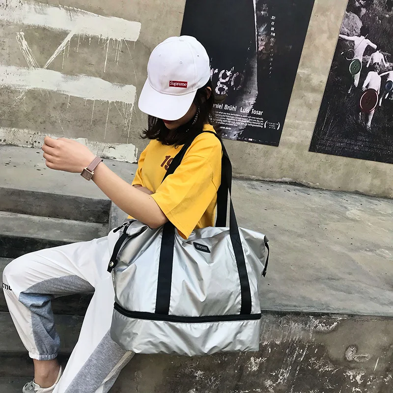 

Travel bag women's short distance portable large capacity sports travel fitness bag light waiting for delivery business luggage