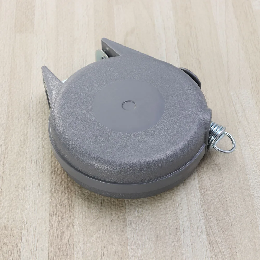 

12m Retractable Clothesline Heavy Duty Portable Clothes Dryer with Adjustable PVC Rope String (Grey)