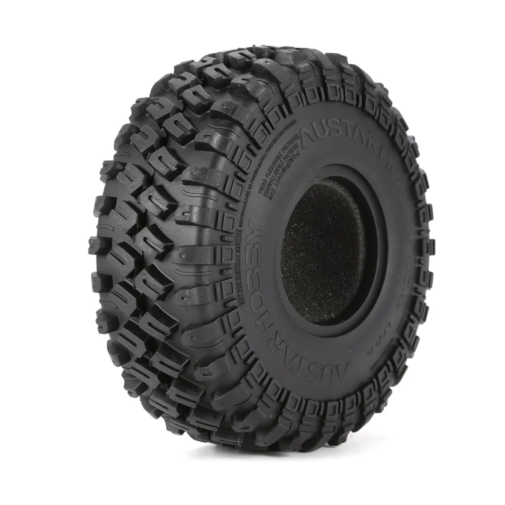 

AX-7020 4Pcs 1.9 Inch 122mm 1/10 Rock Crawler Rubber Tires for D90 TRX4 SCX10 AXIAL TF2 RC Car Accessories