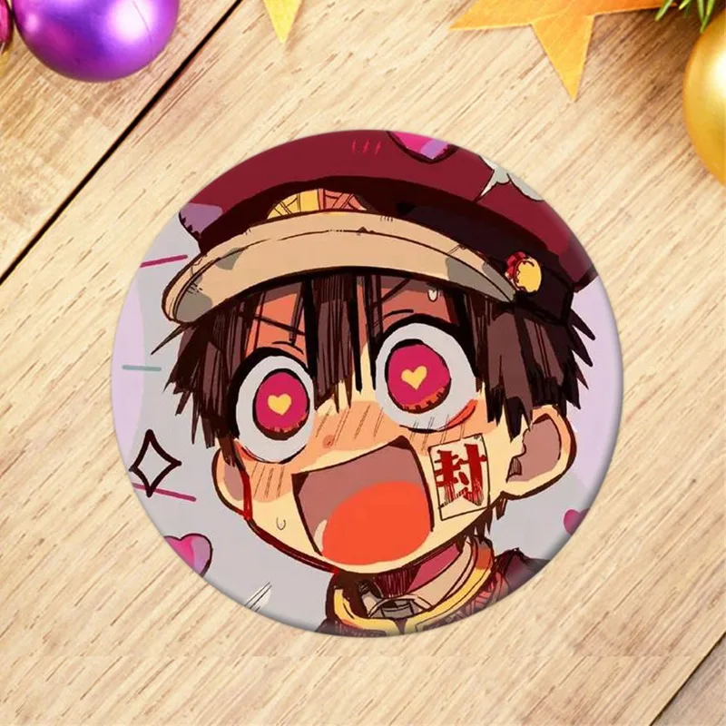 Японское аниме в туалетном переплете Jibaku Shounen Hanako-kun Nene Yashiro Teru Minamoto Hanako Косплей Bedge