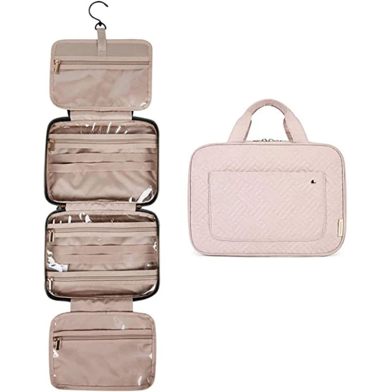 

High Capacity Makeup Bag Hanging Cometic Bag Waterproof Toiletries Storage Bags Foldable Ladies Travel Cometic Bag Organizer