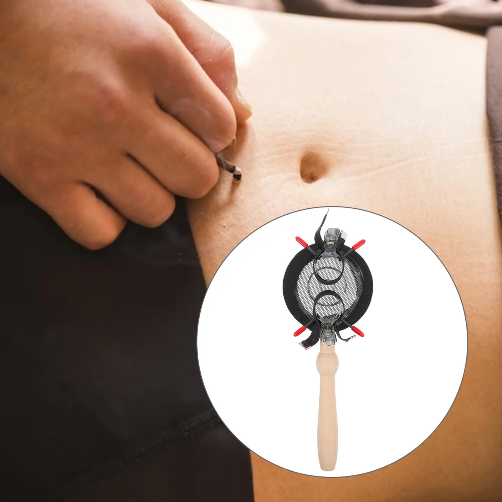 

1 Set Moxa Stick Holder Moxa Roll Fixing Rack Handheld Tool Moxibustion Supplies