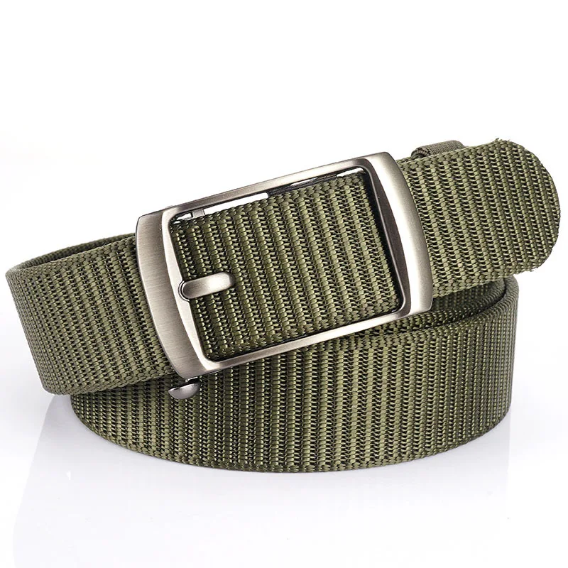 

2021 New 3.5cm automatic buckle casual 100-belt men's belt fast dry breathable nylon belt