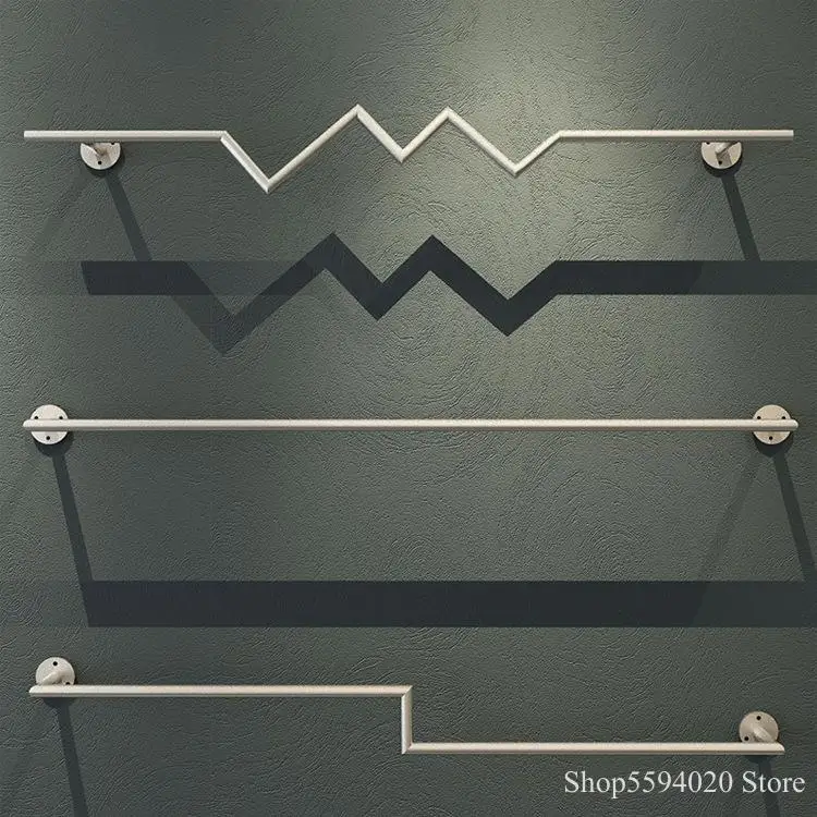 Современная простая лестничная полка Золотой Железный магазин одежды стеллаж