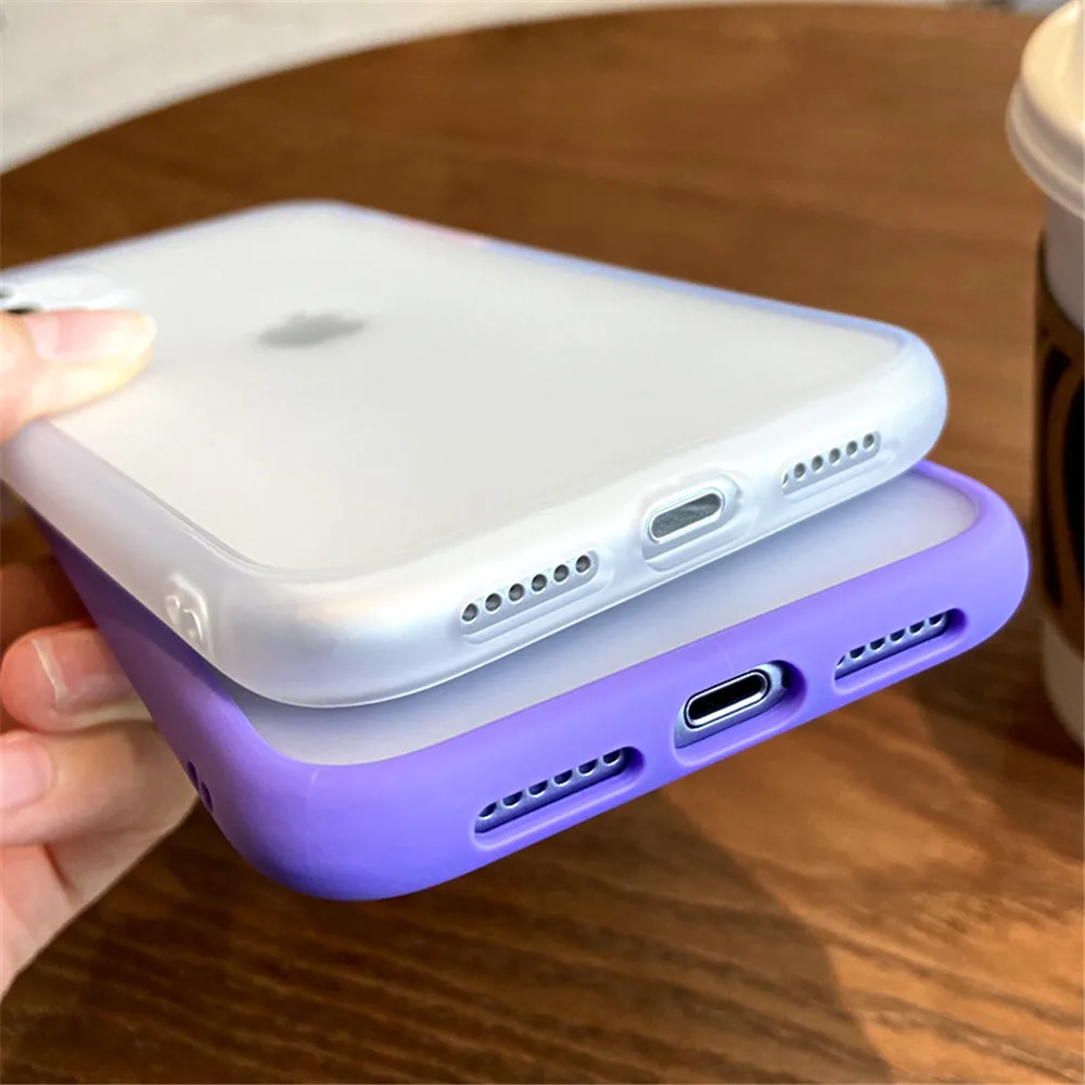Матовый чехол-бампер для iPhone SE 2 11 Pro Xs MAX XR 6 6s 7 8 Plus | Мобильные телефоны и