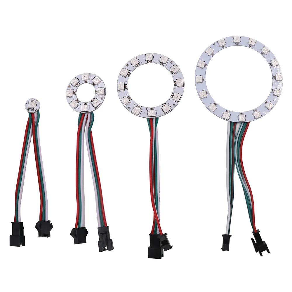 Модифицируемый пиксель WS2812 SK6812 5050 RGB светодиодное кольцо ic встроенный