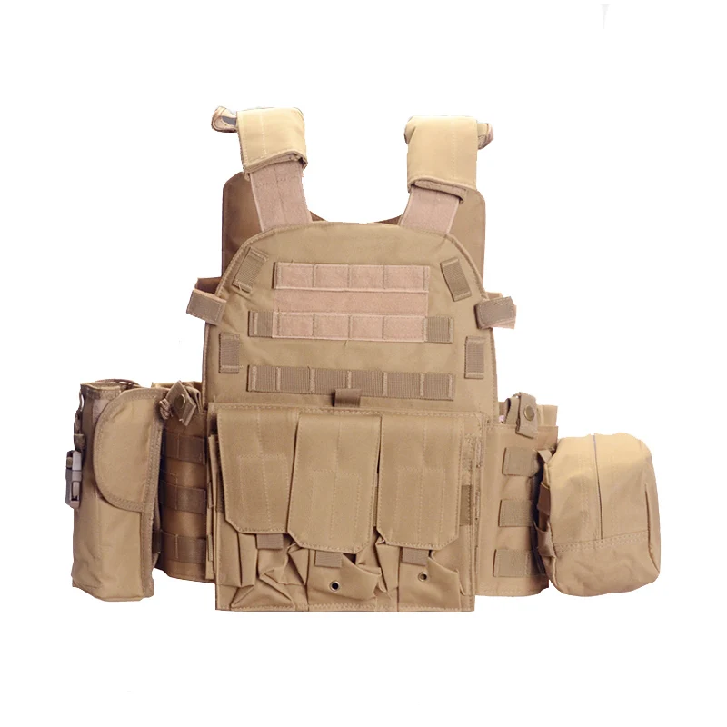 

600D Nylon Molle Tactical Vest Body armor Hunting plate Carrier Airsoft 094K M4 Pouch Combat Gear Multicam
