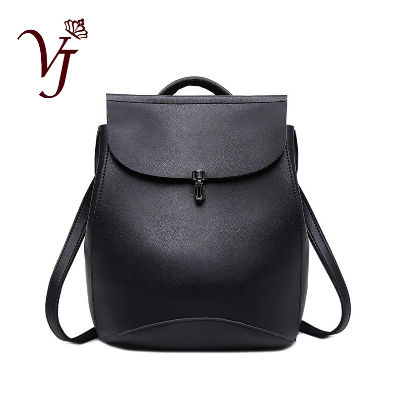 Модный женский кожаный повседневный рюкзак Женская Портативная сумка для