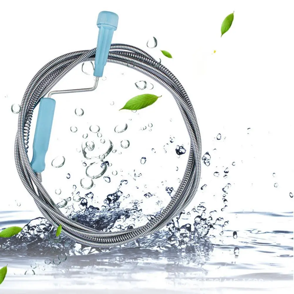 

Очиститель сливной шнек гибкий металлический пружинный шнек для раковины дренажный шнек сантехническая змея съемник для ванной ванны туал...