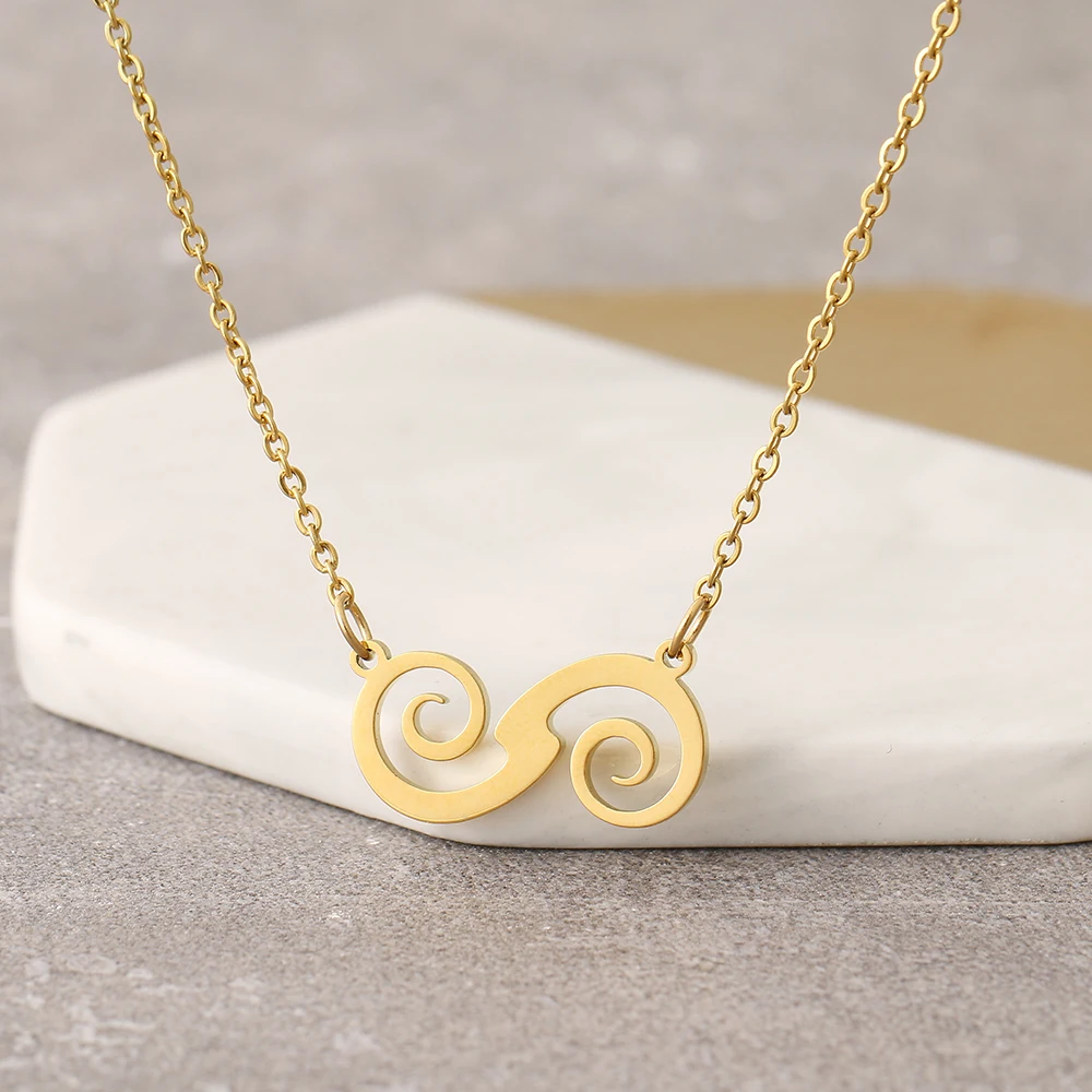 Ожерелья из нержавеющей стали подвеска в виде символа бесконечности бороды