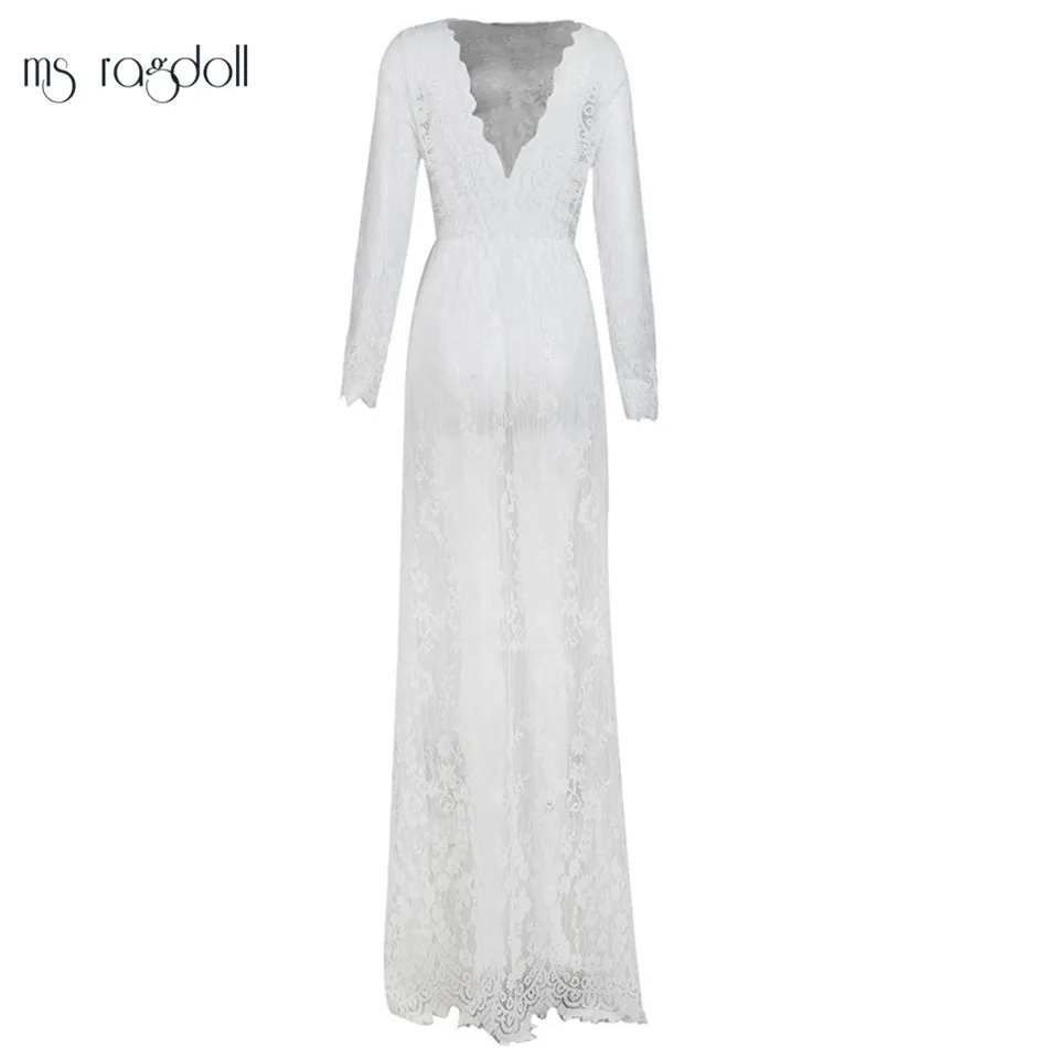 White MS Ragdoll Babydoll эротическая ночная рубашка для женщин кружевное прозрачное белье Сексуальная v-образная пижама халаты Детская кукла женская ночная рубашка порно секс - Цвет: White
