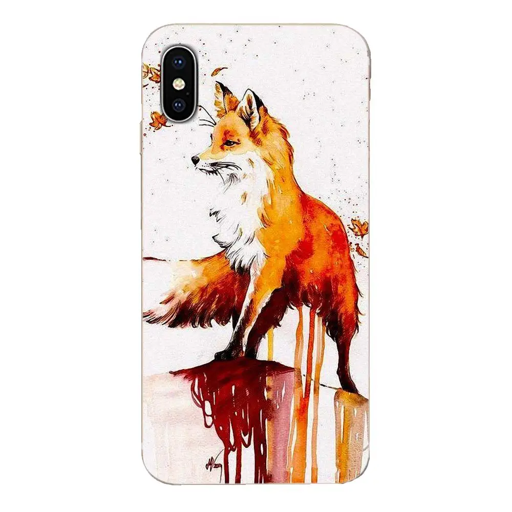 Мягкие термополиуретановые чехлы с животными и милой лисой кошкой для huawei P7 P8 P9 P10