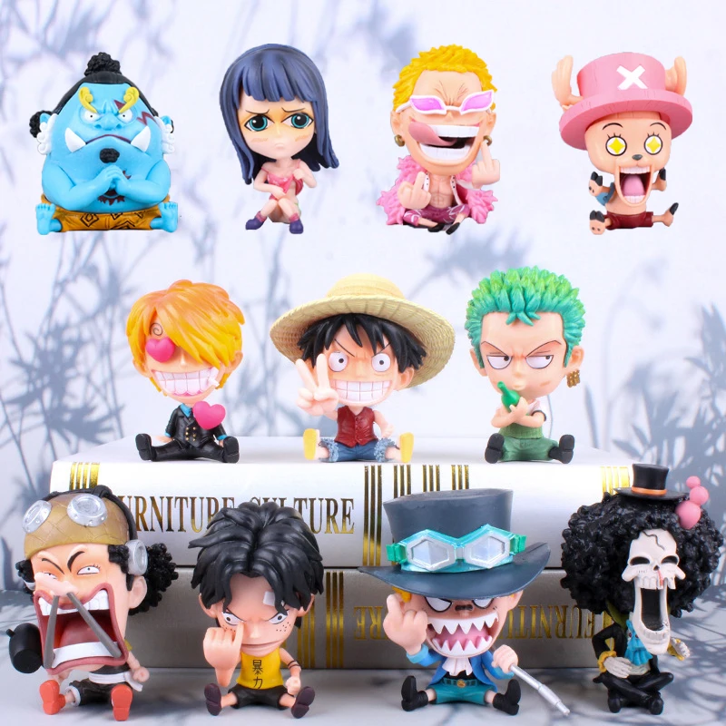 Новые игрушечные фигурки Q Ver. Luffy Nami Zoro Sanji Robin этпэ Фрэнки Брук Usopp GK ПВХ экшн