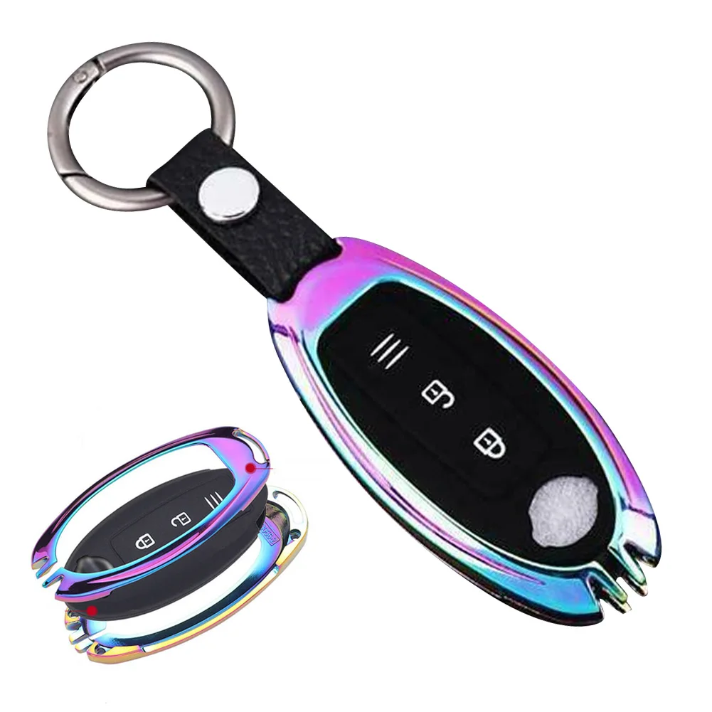 

Metal Smart Key Fob Chain Ring Cover Case For Nissan-Infiniti Accessories