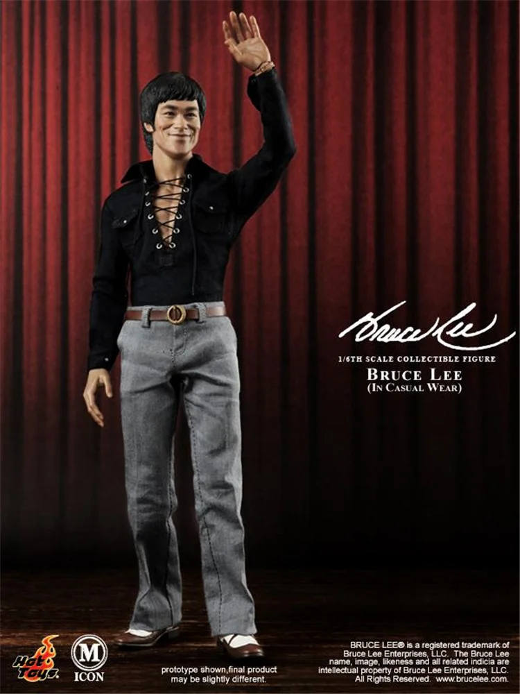 

1/6 HOT TOYS MIS12 Kungfu Smile Bruce Lee Casual Wear Version 1/6 Action Figure for Fans Holiday Gift Best Price