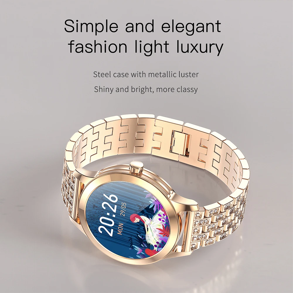 Torntisc G1 Smart Watch Women 2021 Heart Blood Pressure Monitor IP68 Водонепроницаемый 240 * женские цифровые