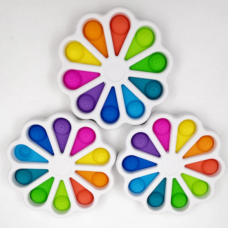 

[Ready To Ship] Simple Dimple Push Pop Fidget Toy Number Learning Toys for Kids Stress Relief Anti-Anxiety Sensory Finger Push