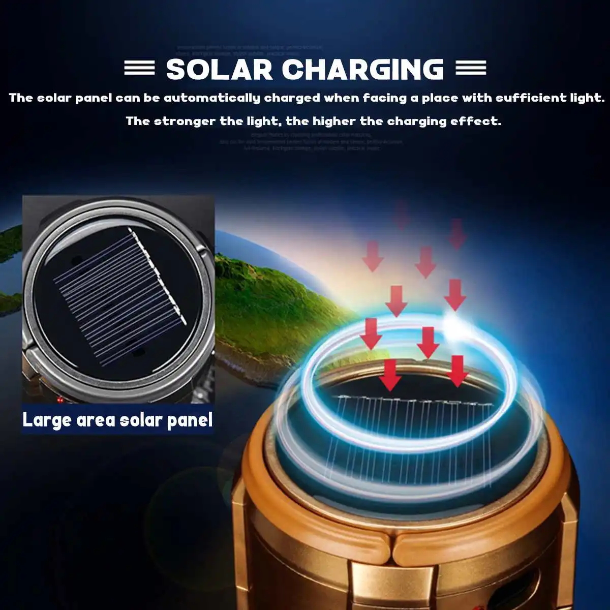 

2 In 1 Portable LED Camping Lantern With LED Flashlight Ceiling Fan For Outdoor Hiking Fishing Outages And Emergencies Tent