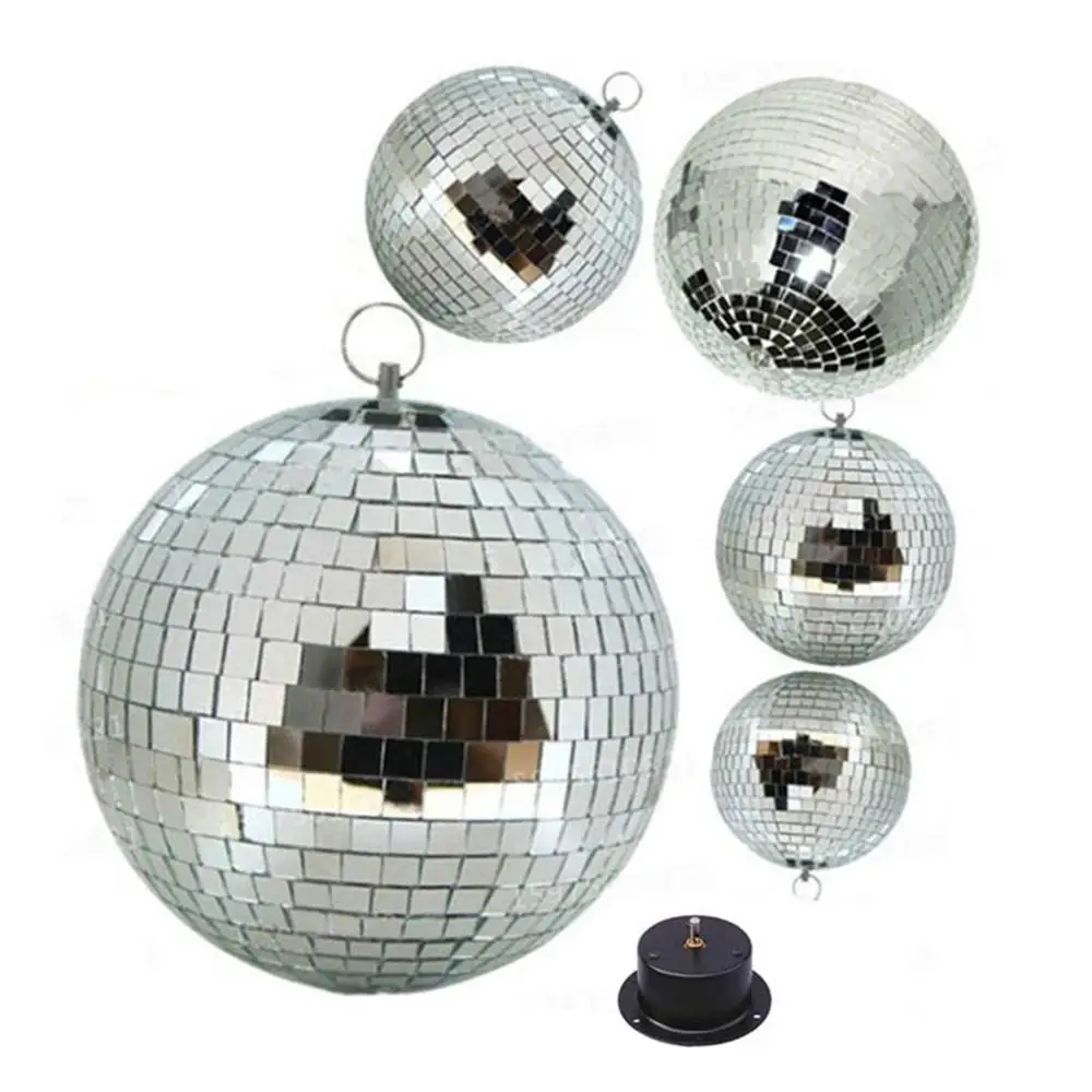 D20cm D25cm D30cm D35cm D40cm D50cm сценический зеркальный шар с мотором стеклянный вращающийся