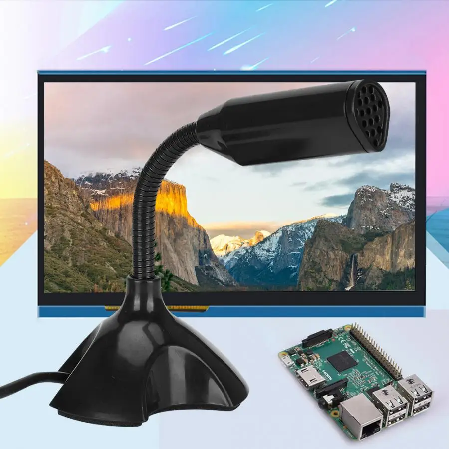 Для Raspberry Pi 2/3 USB Plug and Play компьютерный микрофон без рукавов для Win XP и более поздних
