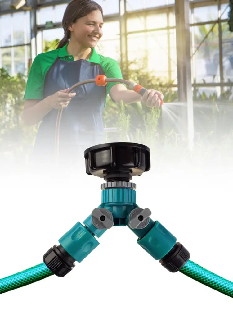 Кран y-типа распределительный садовый пластмассовый ременный переключатель