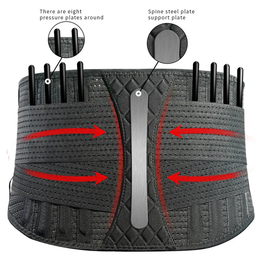 

Posture Corrector Elastic Support Waist Belt Magnetic Back Men Women Waist Supporter Protection For Sports
