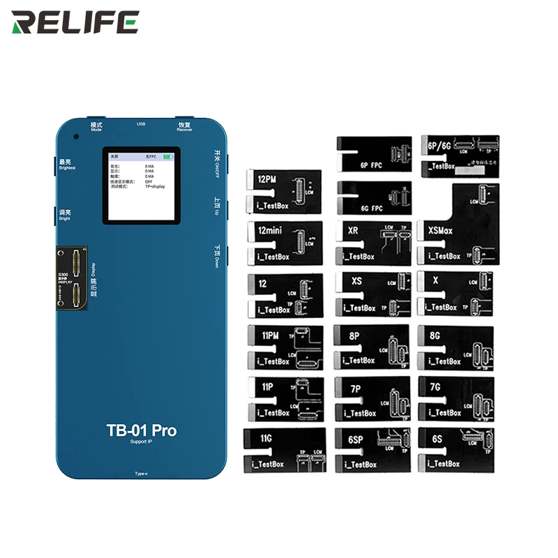 

RELIFE TB-01 Pro Screen Display Tester 3D Touch Original Color Board LCD Programmer For 6G 6S 6P-12ProMax/Mini