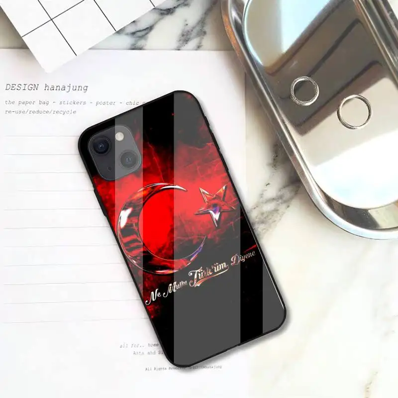 Чехол для телефона ZOROXU с турецким флагом iPhone 12 Mini 11 Pro XS Max X XR 7 8 Plus стеклянный чехол