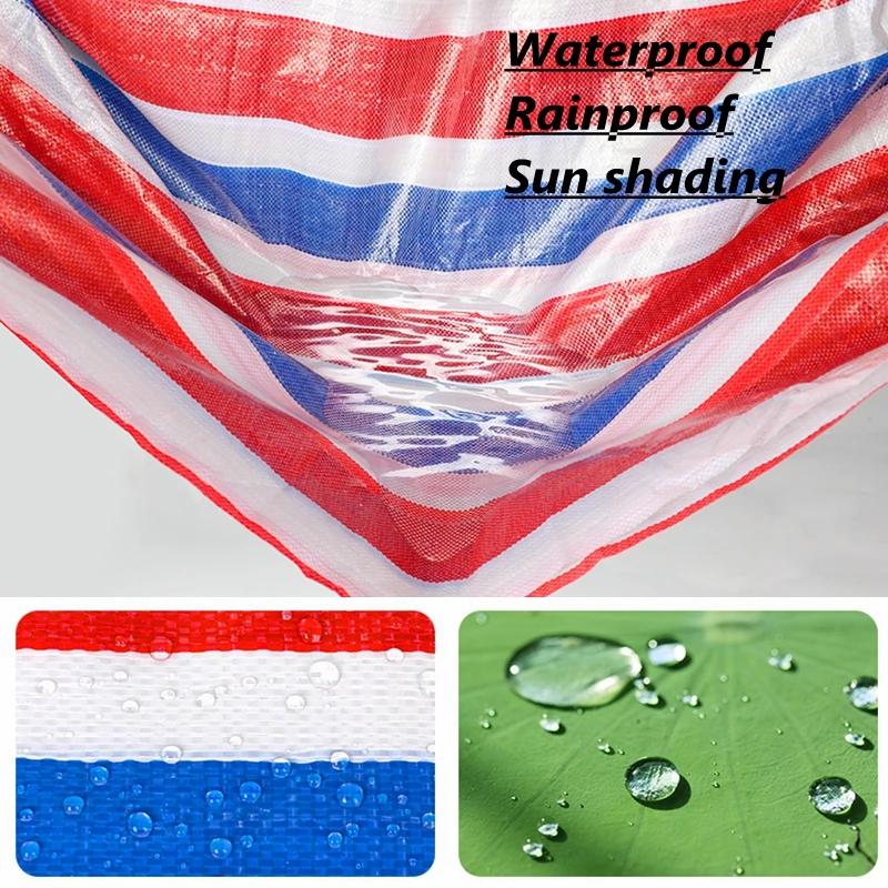 100g/m² PE Rainproof Cloth Outdoor Garden Plant Shed Boat Car Truck Canopy Waterproof Sun Shading Pet House Cover Tarpaulin - купить по