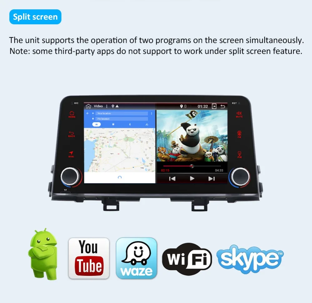 Bosion Android 9,0 Octa Core автомобильный DVD подгонка GPS KIA Picanto Morning Автомобильный плеер навигация GPS радио