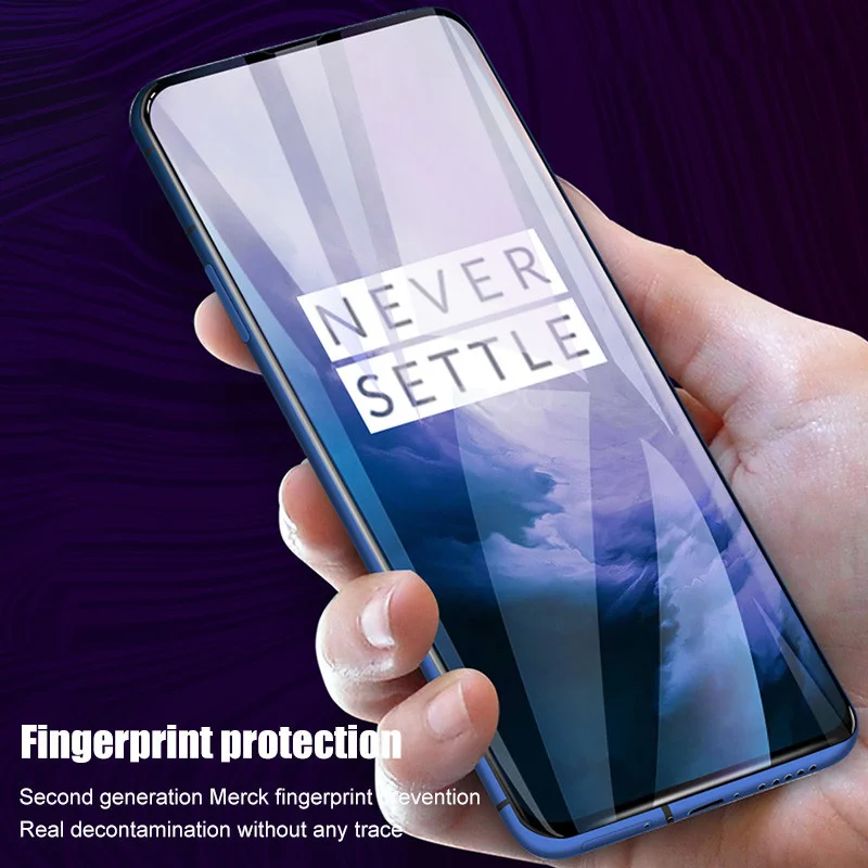 

600D Curved Edge Screen Protector For Oneplus 7 8 Pro 5 6T 6 5T Pro Hydrogel Film For One plus 7T Full Protective Film Not Glass