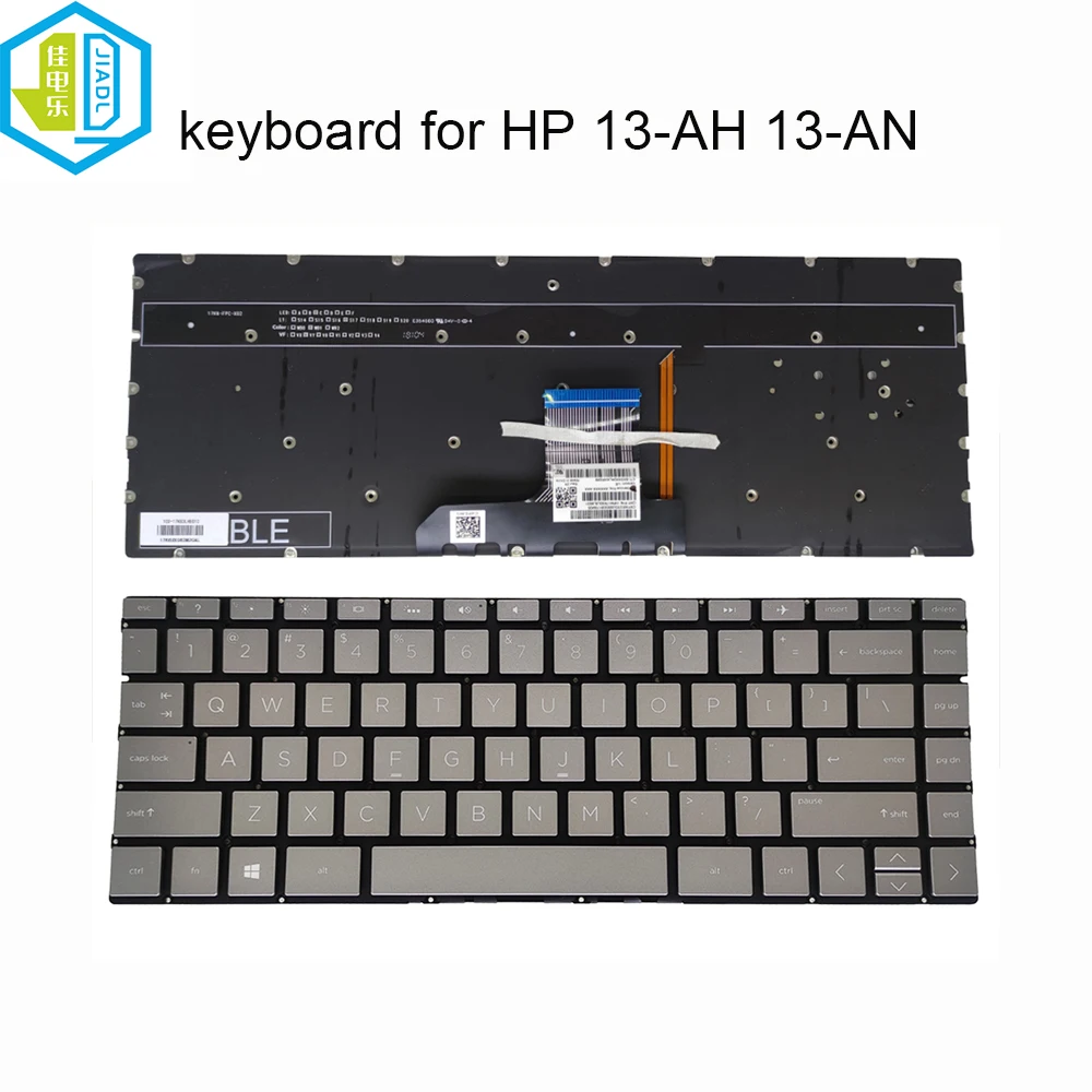 

US English laptop backlit keyboard for HP pavilion 13-AN 13-AN000 Envy 13-AH 13-AH0051WM backlight replacement keyboards HPM17K6