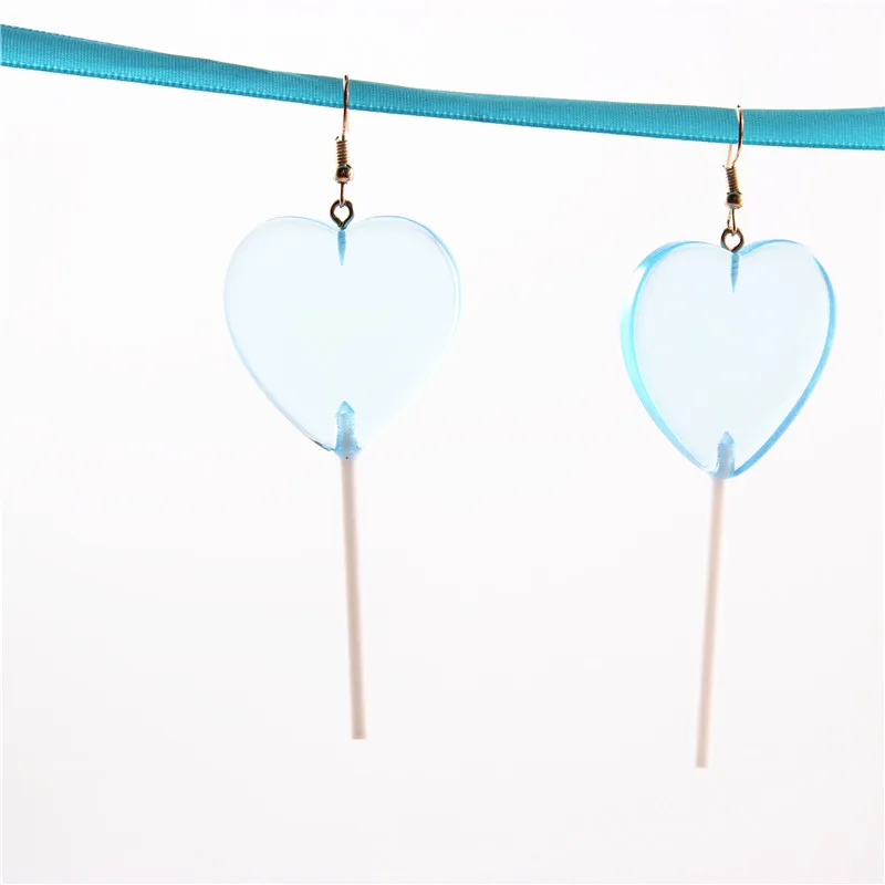 30 пар акриловых сережек, леденец, женские сережки, красное сердце, желтая пентаграмма, висячие серьги для молодых девушек, вечерние ювелирные изделия