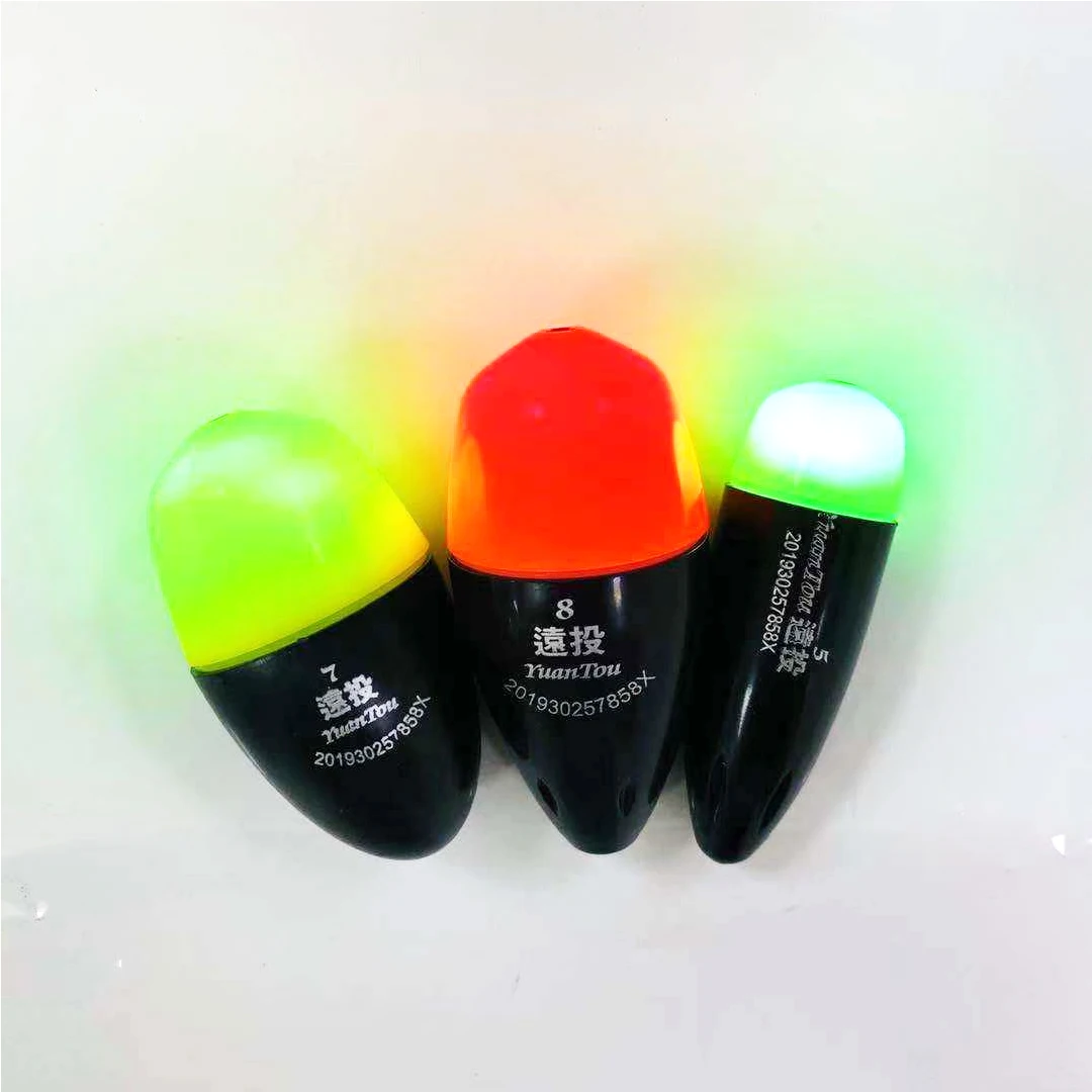 Электронный светящийся поплавок для рыбалки 1 шт. двухцветные поплавки со