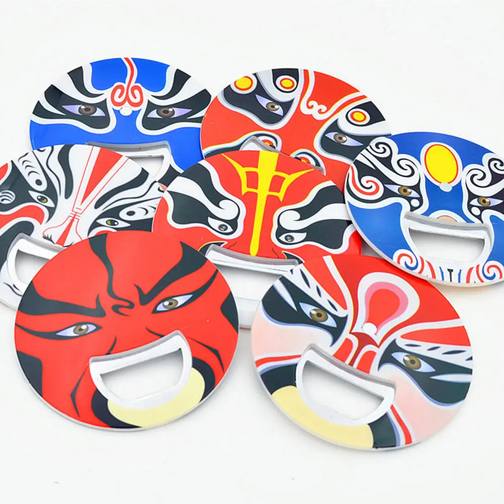 1pcs Creative Can Jar Opener Peking Opera Face Mask Bottles Opening Original Chinese Beer Bottle | Дом и сад