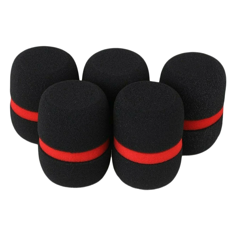 10 Pcs Handheld Stage Microphone Windsn Foam Mic Cover Karaoke Black | Электроника
