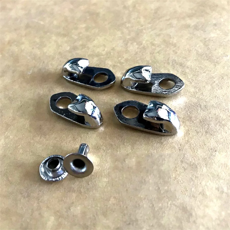 

5Sets Hike Climbing Non-slip Stopper Clamp Repair Carabiner Shoelace Buckles Boot Hooks Lace Fittings With Rivets Camp