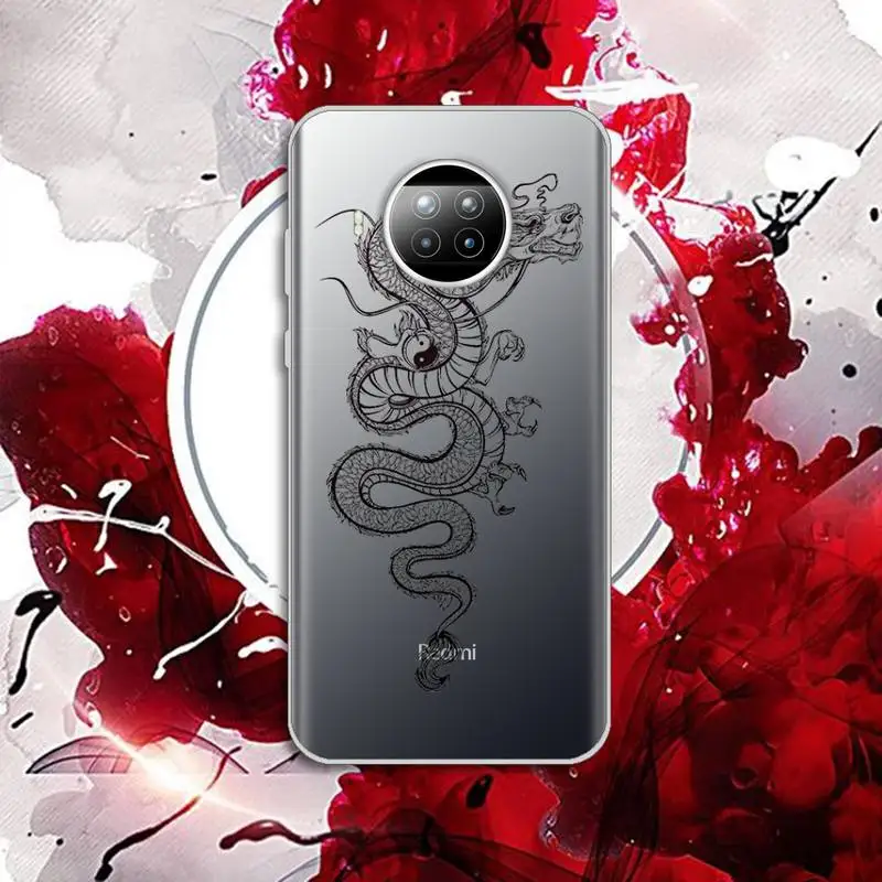 

dragon chinese cool Phone Case Transparent for Xiaomi mi Redmi note 10 t 8 9 pro lite 11 Samsung S 8 9 10 20 plus ultra